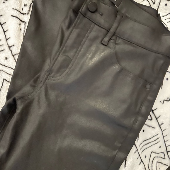 Express Mid Rise Coated Skinny Jeans - Picture 2 of 4